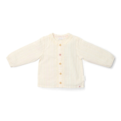 Blouse lange mouw - Met knoopjes - Wit - Fairy Garden