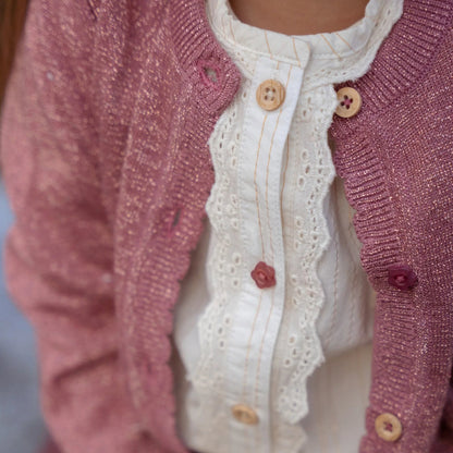 Blouse lange mouw - Met knoopjes - Wit - Fairy Garden