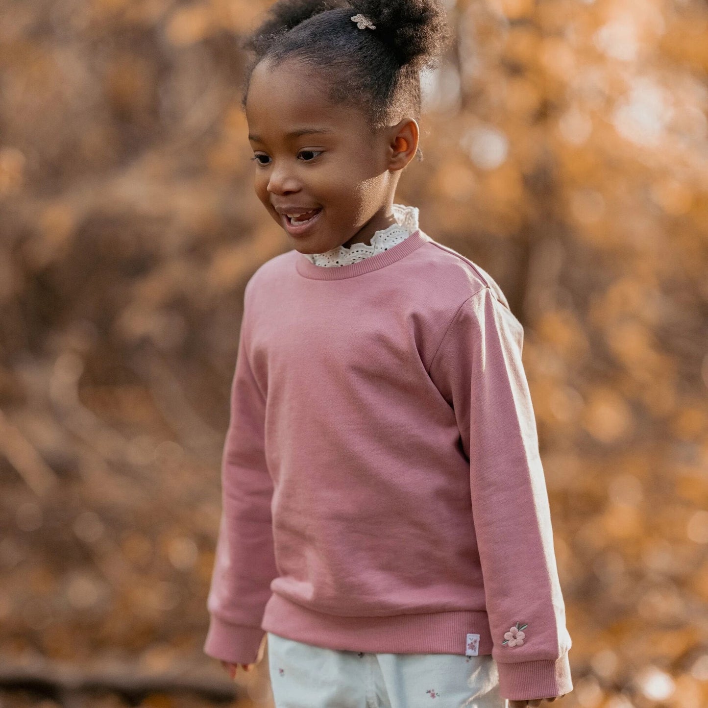 Sweater met kraag - Roze - Fairy Garden
