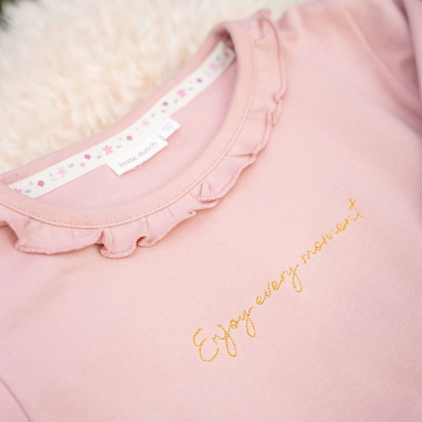 Shirt lange mouw - Ruches - Roze - Fairy Garden