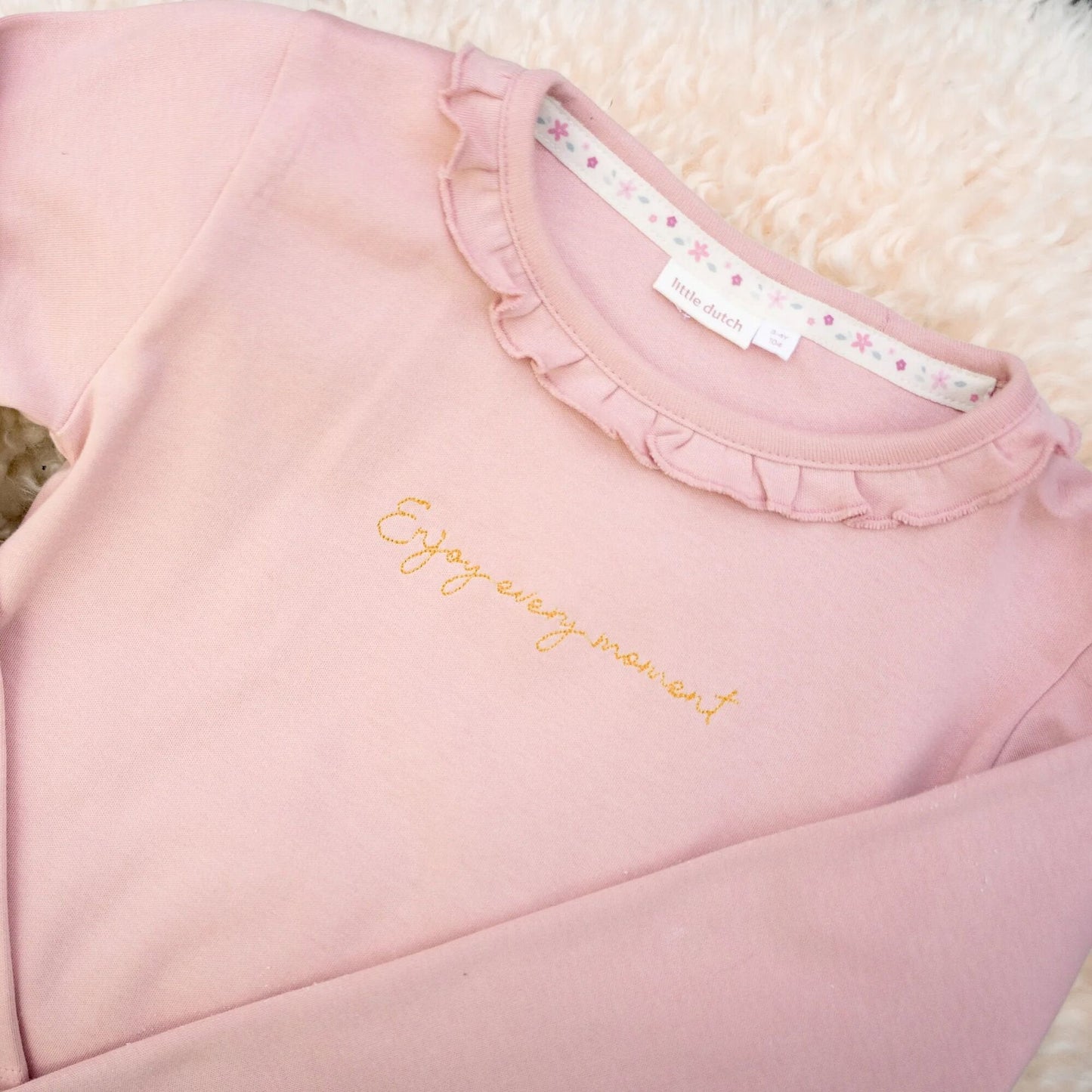 Shirt lange mouw - Ruches - Roze - Fairy Garden