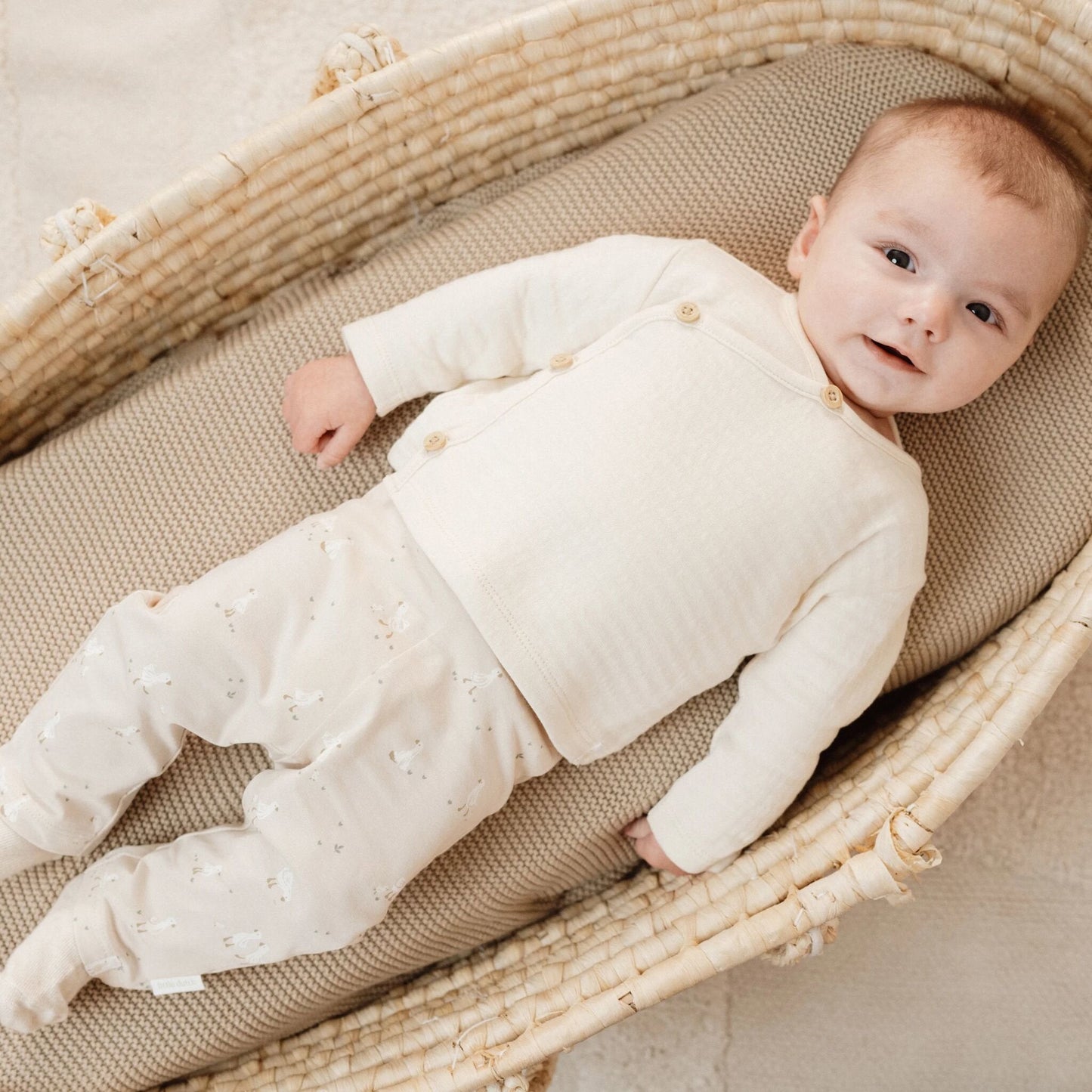 Legging - Beige - Newborn Naturals - Little Goose