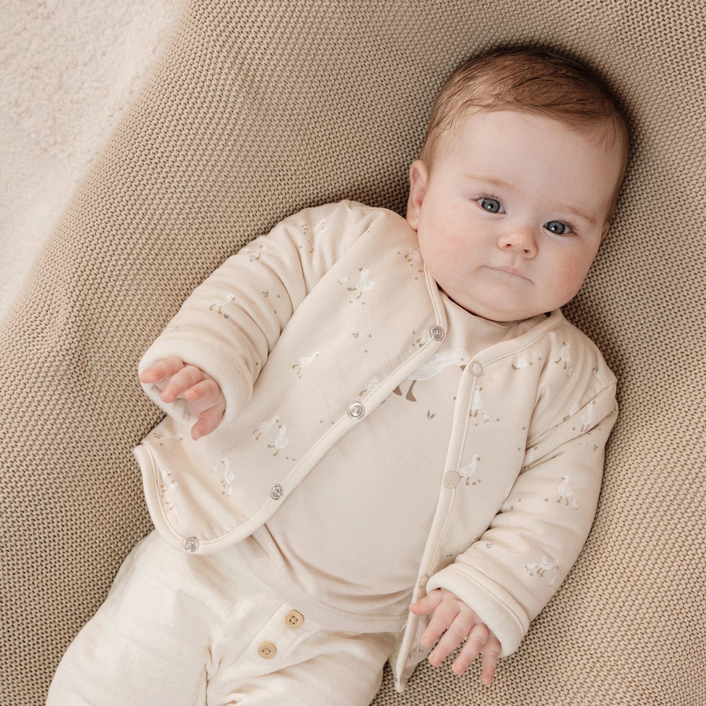 Vest - Beige - Newborn Naturals - Little Goose