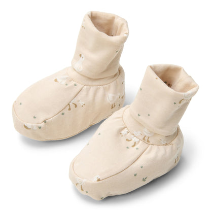 Slofjes - Zand - Newborn Naturals - Little Goose