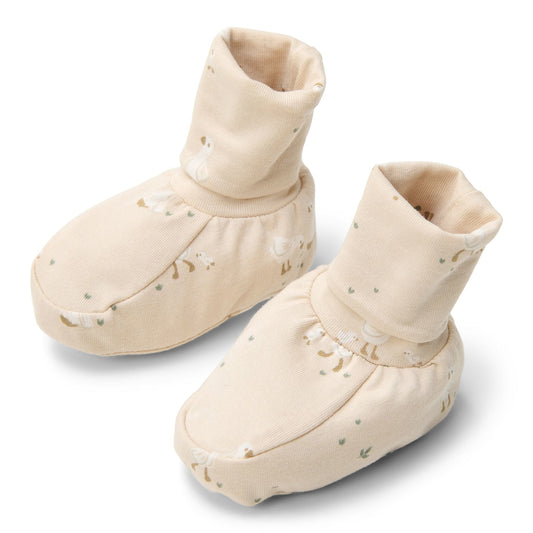 Slofjes - Zand - Newborn Naturals - Little Goose