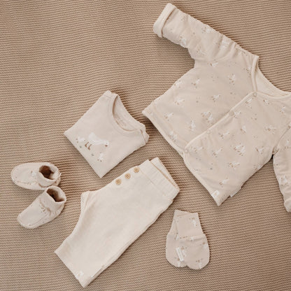 Slofjes - Zand - Newborn Naturals - Little Goose