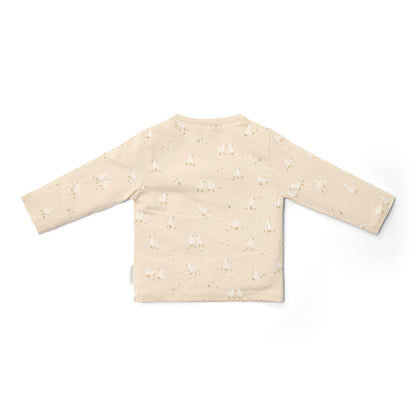 Shirt lange mouw - Beige - Newborn Naturals - Little Goose