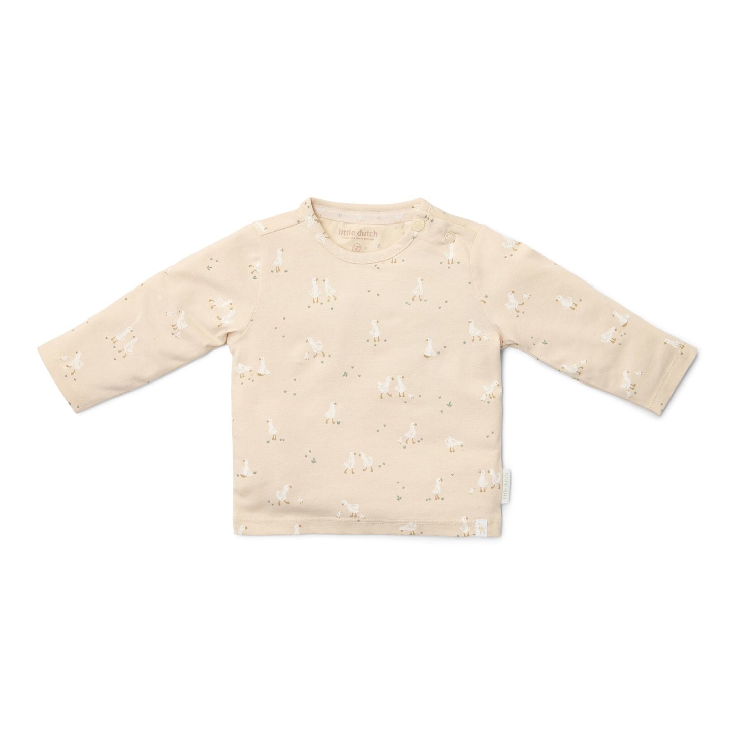 Shirt lange mouw - Beige - Newborn Naturals - Little Goose