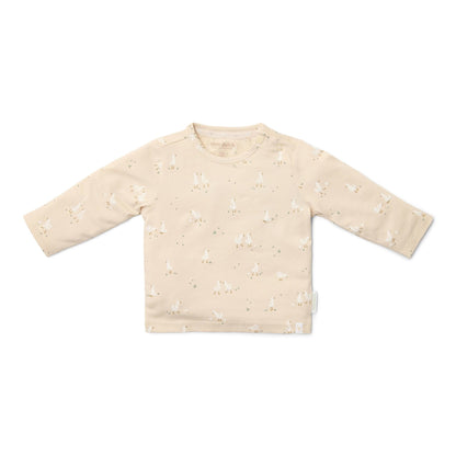 Shirt lange mouw - Beige - Newborn Naturals - Little Goose