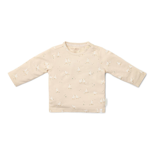 Shirt lange mouw - Beige - Newborn Naturals - Little Goose