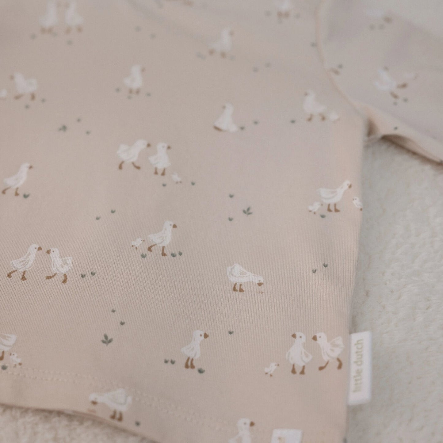 Shirt lange mouw - Beige - Newborn Naturals - Little Goose