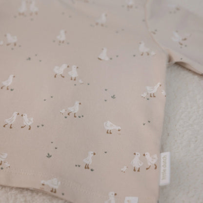 Shirt lange mouw - Beige - Newborn Naturals - Little Goose