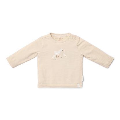 Shirt lange mouw - Zand - Newborn Naturals - Little Goose