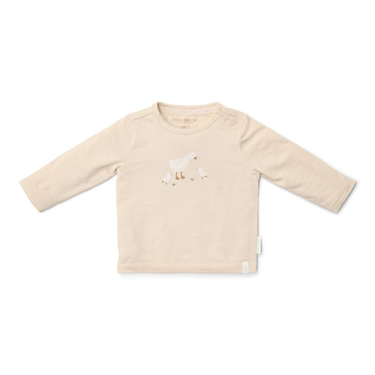 Shirt lange mouw - Zand - Newborn Naturals - Little Goose