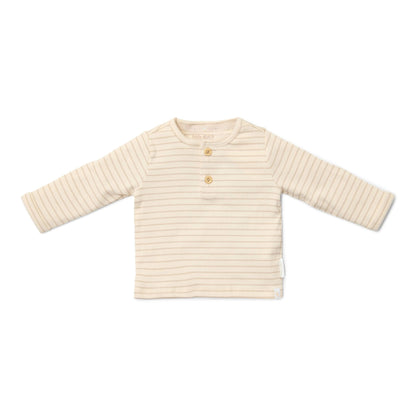 Shirt lange mouw - Beige - Newborn Naturals - Stripe