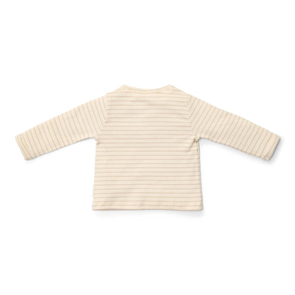 Shirt lange mouw - Beige - Newborn Naturals - Stripe
