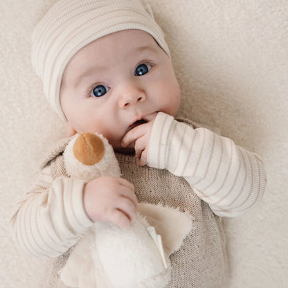 Shirt lange mouw - Beige - Newborn Naturals - Stripe