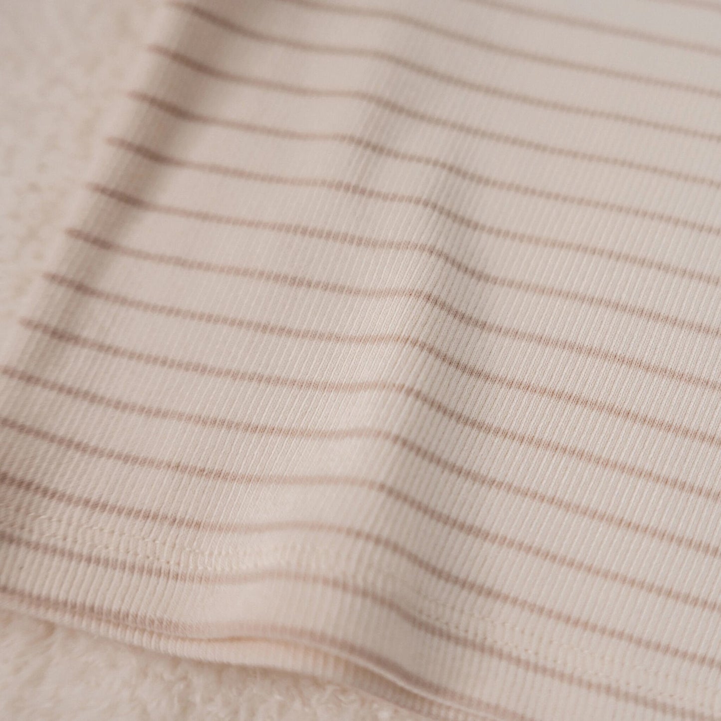Shirt lange mouw - Beige - Newborn Naturals - Stripe