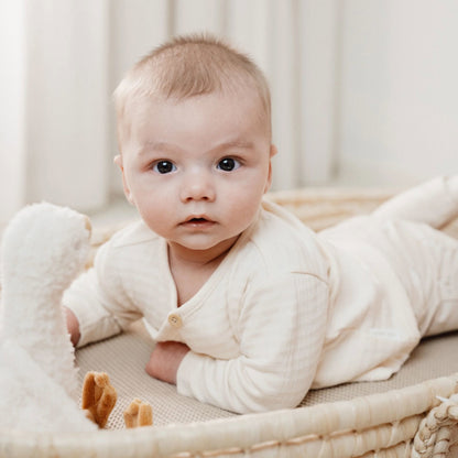 Shirt overslag lange mouw - Beige - Newborn Naturals