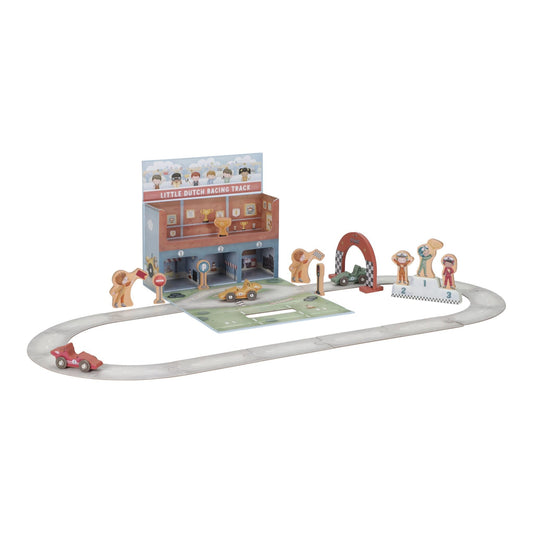 Houten racebaan in speelkoffer – Meerkleurig – Essentials