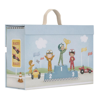 Houten racebaan in speelkoffer – Meerkleurig – Essentials