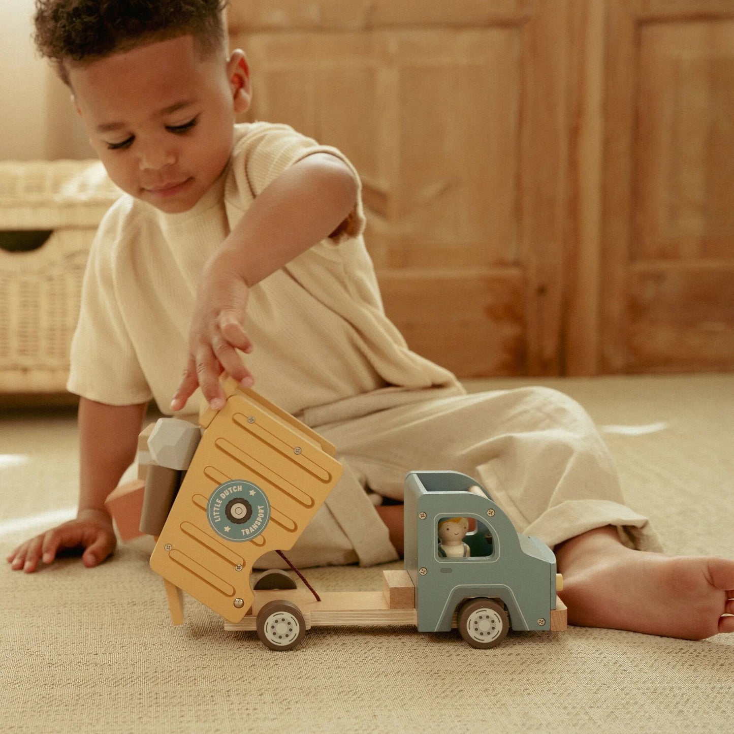 Houten kiepwagen – Meerkleurig – Essentials
