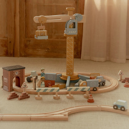Houten hijskraan – Treinbaan