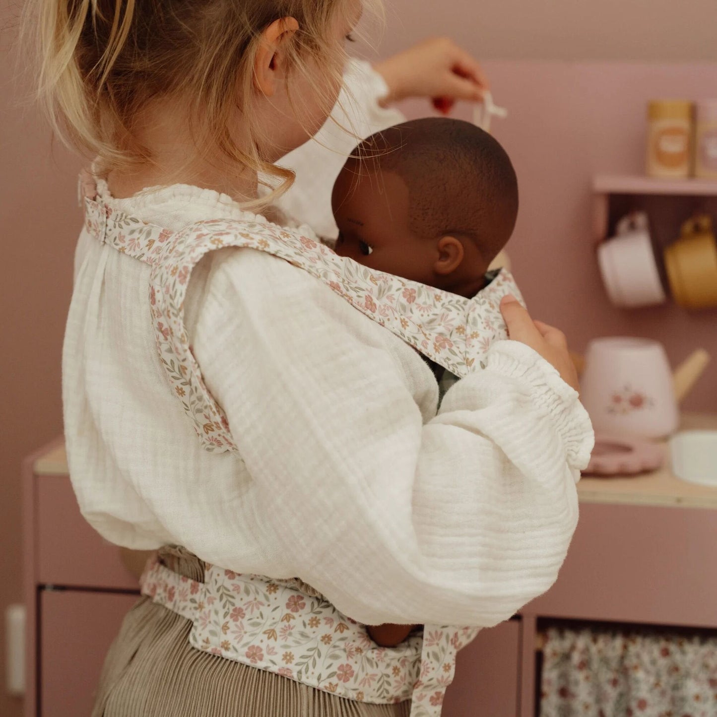 Poppendraagzak – Meerkleurig – Essentials – Soft Flowers