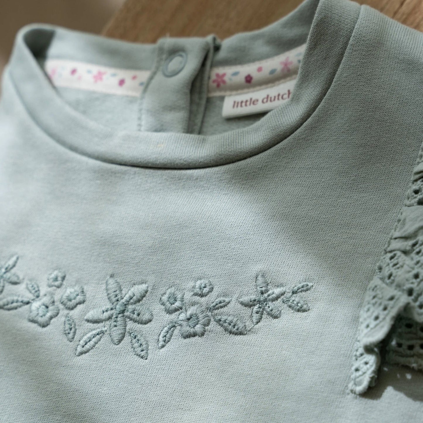 Sweater - Ruches -  Groen - Fairy Garden