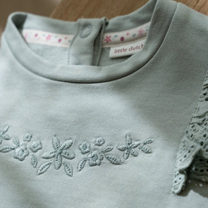 Sweater - Ruches -  Groen - Fairy Garden