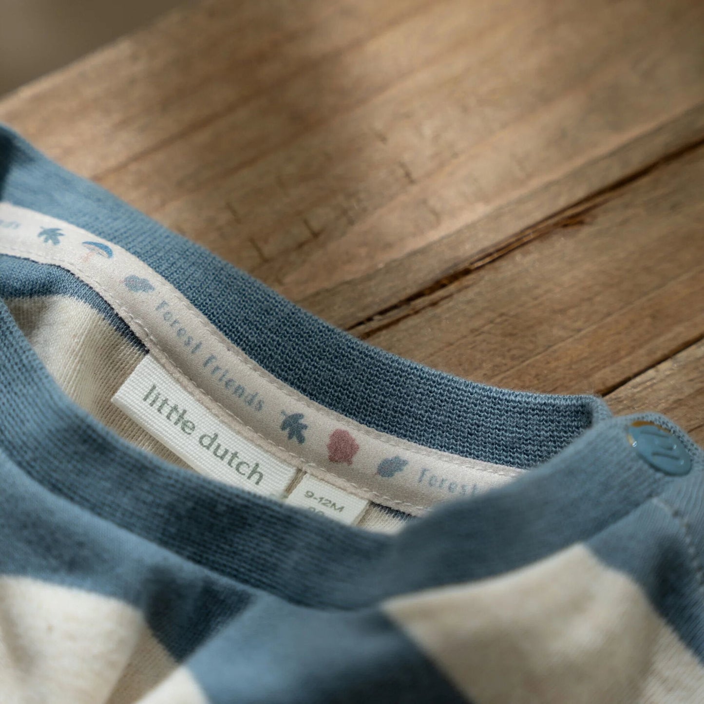 Shirt lange mouw - Blauw - Zand - Forest Friends - Stripe