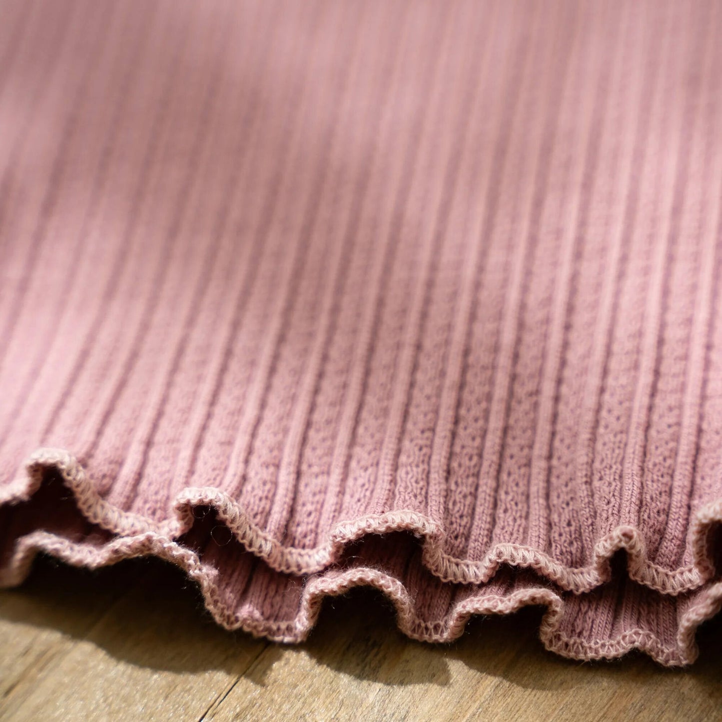 Rib Shirt lange mouw - Roze - Fairy Garden