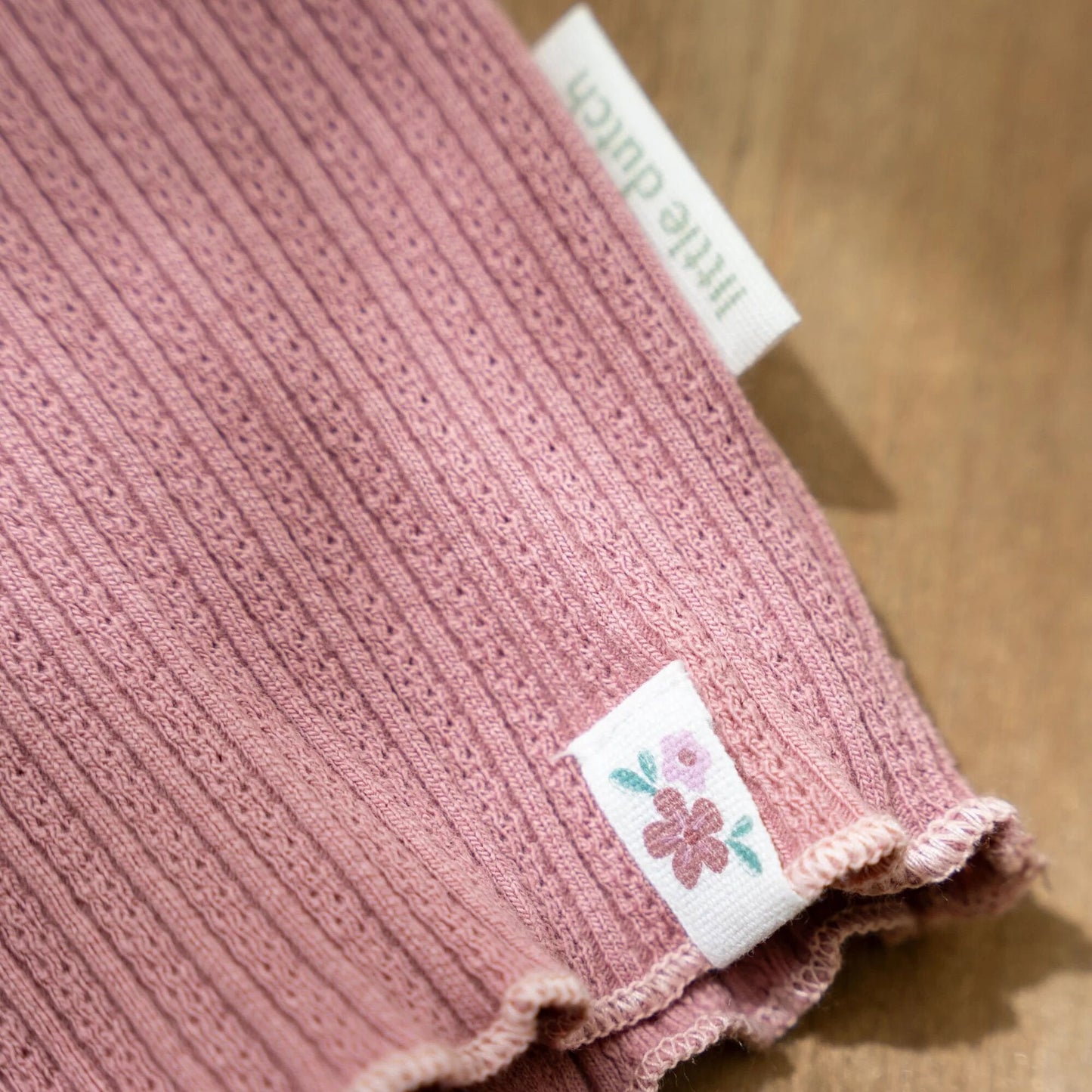 Rib Shirt lange mouw - Roze - Fairy Garden