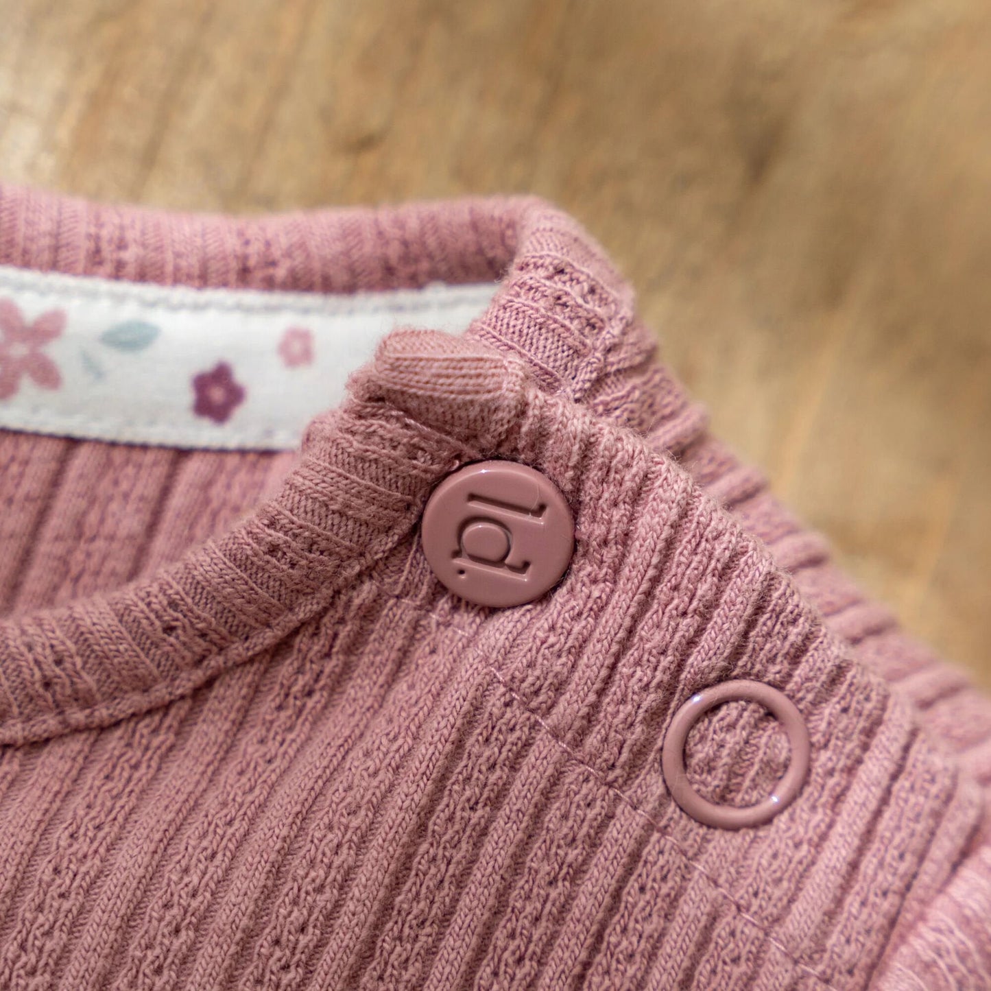 Rib Shirt lange mouw - Roze - Fairy Garden