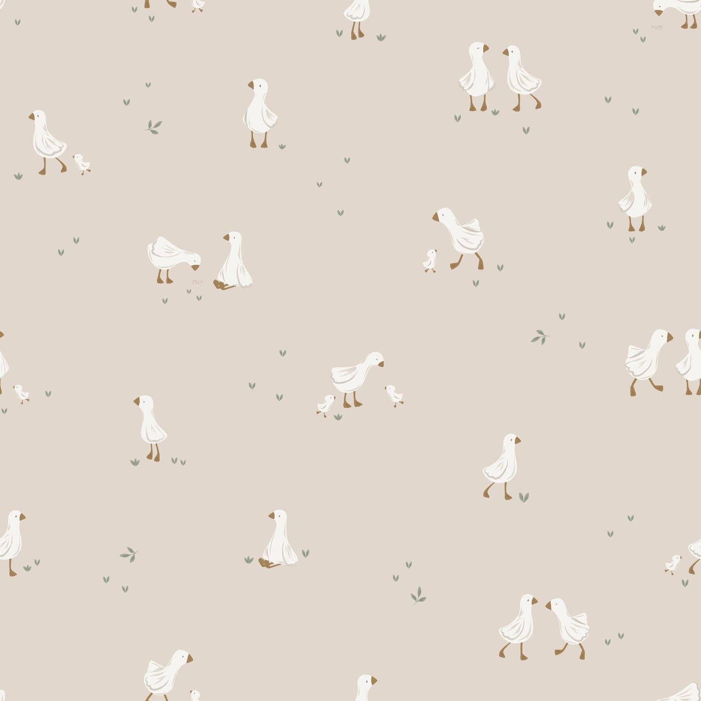 Behangstaal vliesbehang – Beige – Little Goose