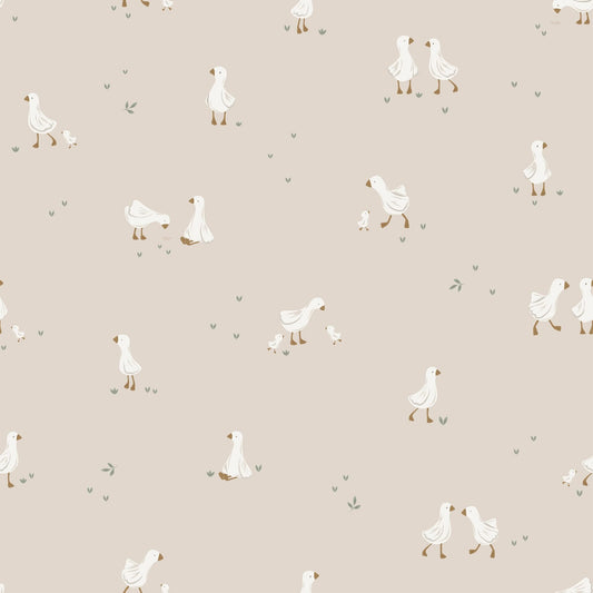 Vliesbehang – Beige – Little Goose