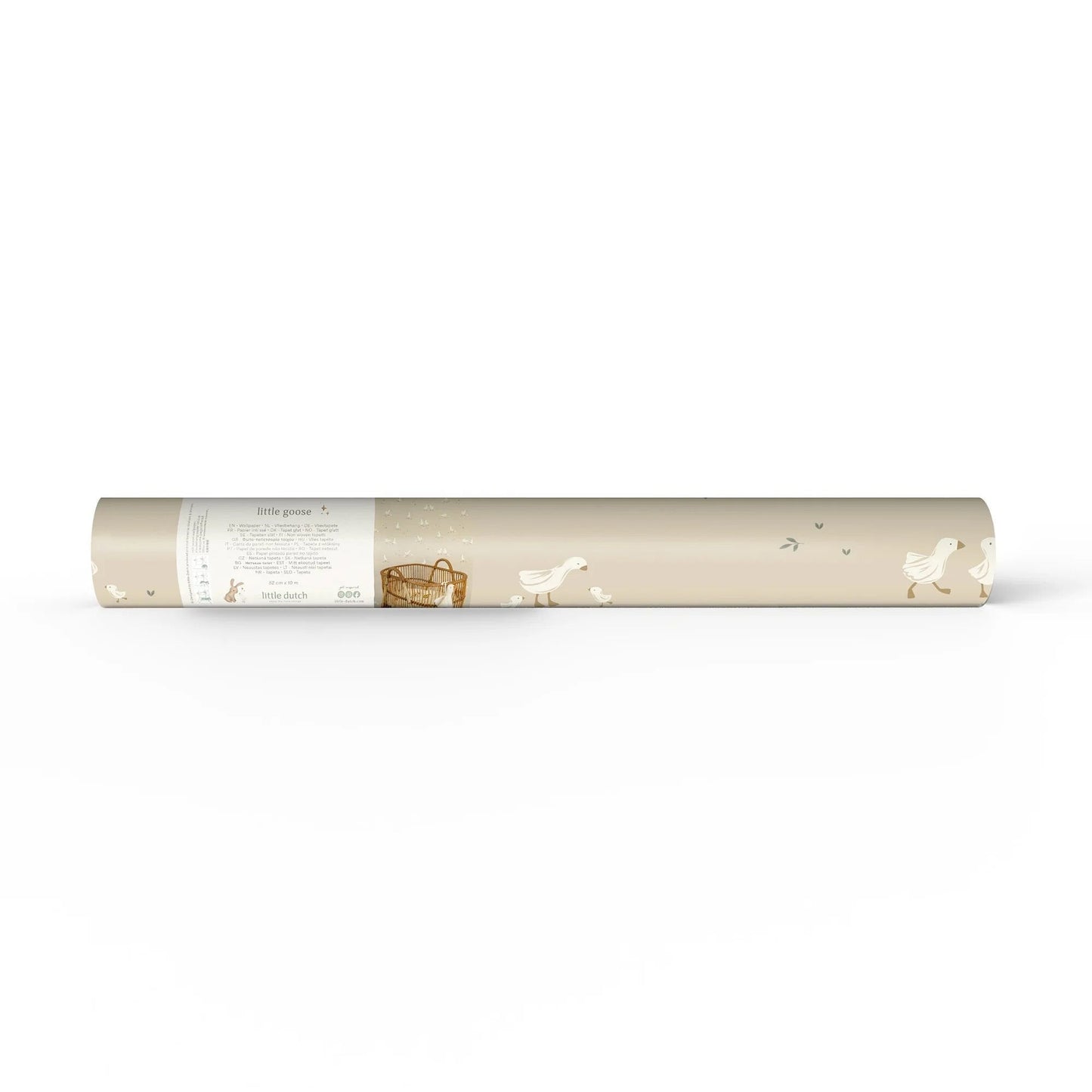 Vliesbehang – Beige – Little Goose
