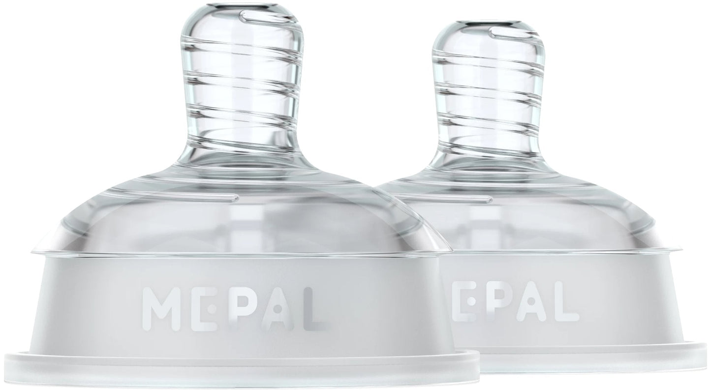 set flesspeen mio 2-delig medium flow - helder